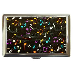 Assorted Color Musical Notes Wallpaper Fabric Cigarette Money Case