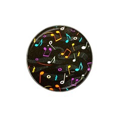 Assorted Color Musical Notes Wallpaper Fabric Hat Clip Ball Marker