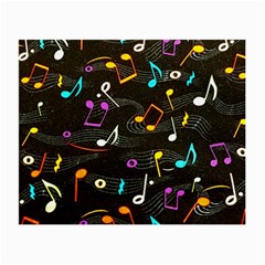 Assorted Color Musical Notes Wallpaper Fabric Small Glasses Cloth