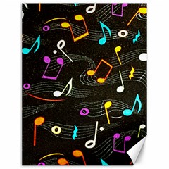 Assorted Color Musical Notes Wallpaper Fabric Canvas 12  x 16 