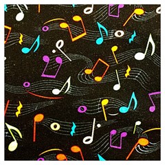 Assorted Color Musical Notes Wallpaper Fabric Lightweight Scarf 