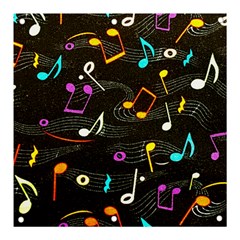 Assorted Color Musical Notes Wallpaper Fabric Banner and Sign 3  x 3 