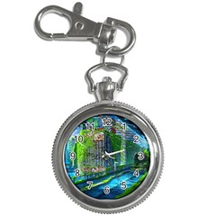 Anime Landscape Apocalyptic Ruins Water City Cityscape Key Chain Watches by 99art