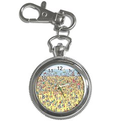 Waldo Cartoon Where s Wally Water Sky Sea Day Nature Key Chain Watches by 99art