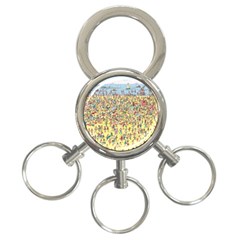 Waldo Cartoon Where s Wally Water Sky Sea Day Nature 3-ring Key Chain by 99art