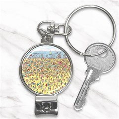 Waldo Cartoon Where s Wally Water Sky Sea Day Nature Nail Clippers Key Chain by 99art