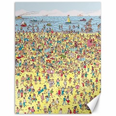 Waldo Cartoon Where s Wally Water Sky Sea Day Nature Canvas 12  X 16  by 99art