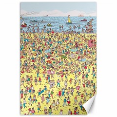 Waldo Cartoon Where s Wally Water Sky Sea Day Nature Canvas 20  X 30  by 99art