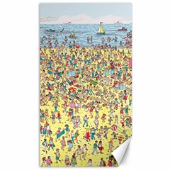 Waldo Cartoon Where s Wally Water Sky Sea Day Nature Canvas 40  X 72  by 99art