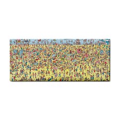 Waldo Cartoon Where s Wally Water Sky Sea Day Nature Hand Towel by 99art