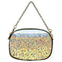 Waldo Cartoon Where s Wally Water Sky Sea Day Nature Chain Purse (one Side) by 99art