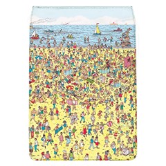 Waldo Cartoon Where s Wally Water Sky Sea Day Nature Removable Flap Cover (l) by 99art