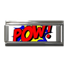 Pow Comic Comic Book Fight Superlink Italian Charm (9mm) by 99art