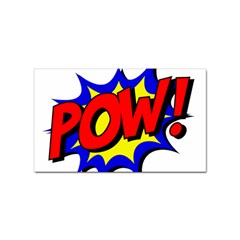 Pow Comic Comic Book Fight Sticker Rectangular (10 Pack) by 99art