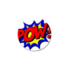 Pow Comic Comic Book Fight Golf Ball Marker (4 Pack) by 99art