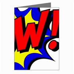 Pow Comic Comic Book Fight Greeting Cards (pkg Of 8) by 99art