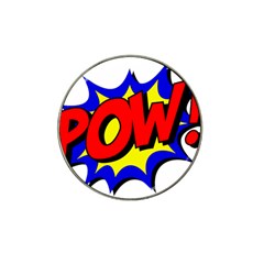 Pow Comic Comic Book Fight Hat Clip Ball Marker by 99art