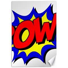 Pow Comic Comic Book Fight Canvas 12  X 18  by 99art