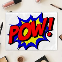 Pow Comic Comic Book Fight Cosmetic Bag (xl) by 99art