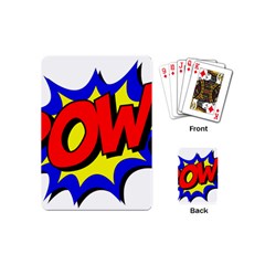 Pow Comic Comic Book Fight Playing Cards Single Design (mini) by 99art