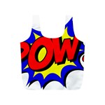 Pow Comic Comic Book Fight Full Print Recycle Bag (S) Front