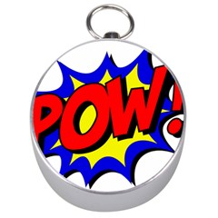 Pow Comic Comic Book Fight Silver Compasses by 99art