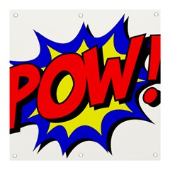 Pow Comic Comic Book Fight Banner And Sign 3  X 3  by 99art