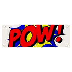 Pow Comic Comic Book Fight Banner And Sign 6  X 2  by 99art