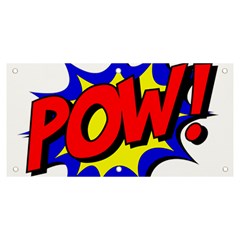 Pow Comic Comic Book Fight Banner And Sign 6  X 3  by 99art