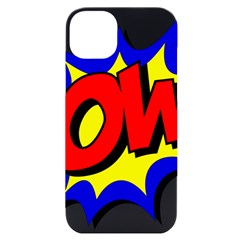 Pow Comic Comic Book Fight Iphone 14 Plus Black Uv Print Case by 99art