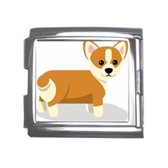 Corgi Dog Puppy Mega Link Italian Charm (18mm) by 99art