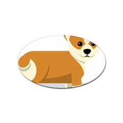 Corgi Dog Puppy Sticker (oval) by 99art