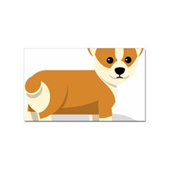 Corgi Dog Puppy Sticker (rectangular) by 99art