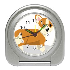 Corgi Dog Puppy Travel Alarm Clock by 99art