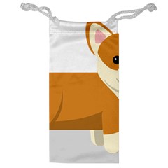 Corgi Dog Puppy Jewelry Bag by 99art