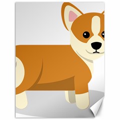 Corgi Dog Puppy Canvas 12  X 16  by 99art