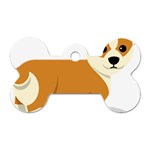 Corgi Dog Puppy Dog Tag Bone (Two Sides) Front