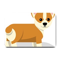 Corgi Dog Puppy Small Doormat by 99art