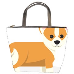 Corgi Dog Puppy Bucket Bag by 99art