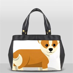 Corgi Dog Puppy Oversize Office Handbag (2 Sides) by 99art