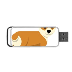 Corgi Dog Puppy Portable Usb Flash (two Sides) by 99art