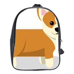 Corgi Dog Puppy School Bag (xl) by 99art