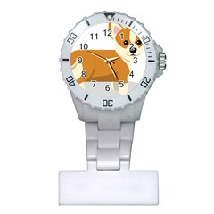 Corgi Dog Puppy Plastic Nurses Watch by 99art