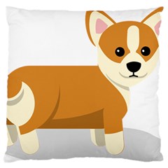 Corgi Dog Puppy Standard Premium Plush Fleece Cushion Case (one Side) by 99art