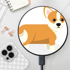 Corgi Dog Puppy Wireless Fast Charger(black)