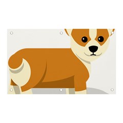 Corgi Dog Puppy Banner And Sign 5  X 3  by 99art