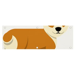 Corgi Dog Puppy Banner And Sign 6  X 2  by 99art