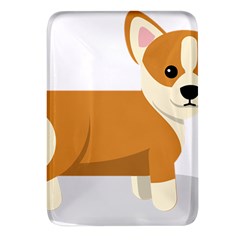 Corgi Dog Puppy Rectangular Glass Fridge Magnet (4 Pack) by 99art