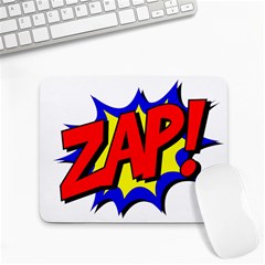 Zap Comic Book Fight Small Mousepad by 99art