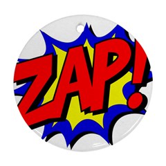 Zap Comic Book Fight Ornament (round)